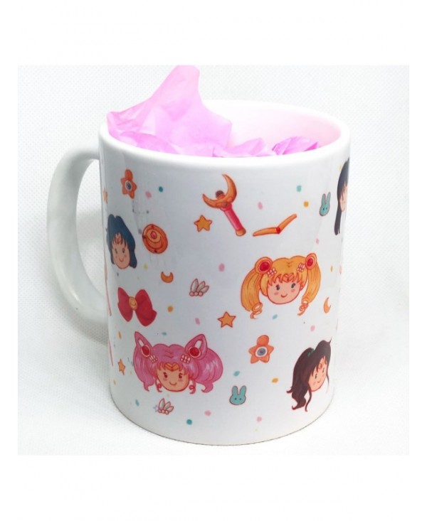 Ripley - TAZON TAZA 500ML BOMBILLA Y CUCHARA SAKURA SAILOR MOON